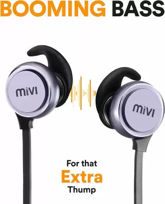 Mivi Thunder Beats Bluetooth Headset (Gun metal/Black, In the Ear) Mivi Thunder Beats Bluetooth Headset (Gun metal/Black, In the Ear)